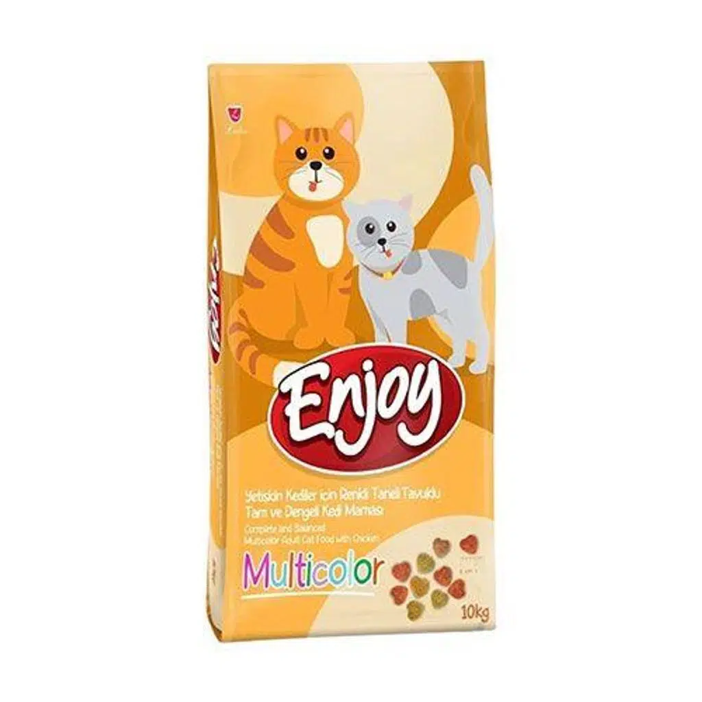 Enjoy Multicolor Tavuklu Kedi Maması 10KG