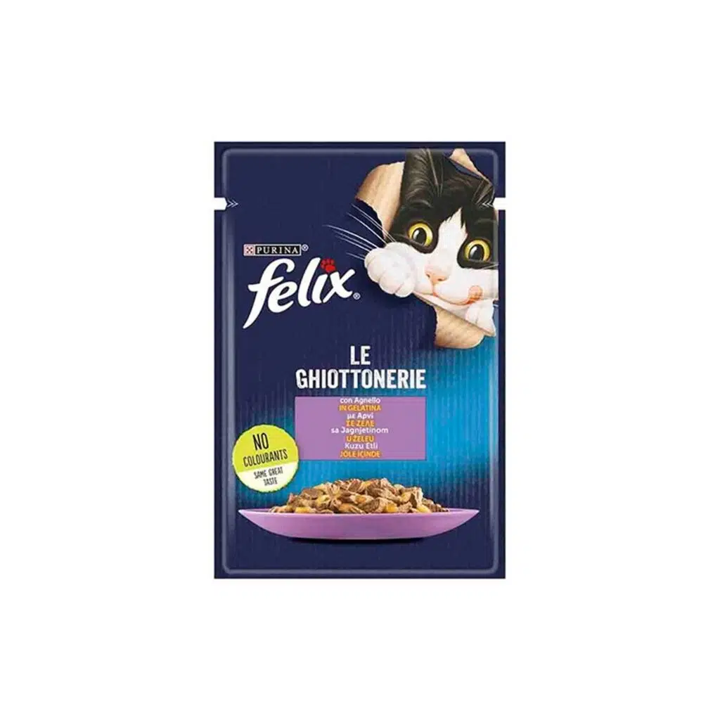 Felix Kuzu Etli Kedi Mama Pounch 85 Gr