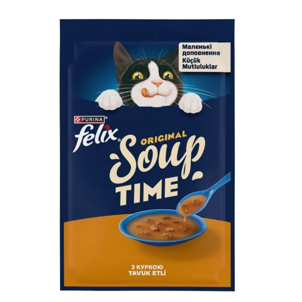Felix Original Soup Time Tavuk Etli Kedi Çorbası 48gr