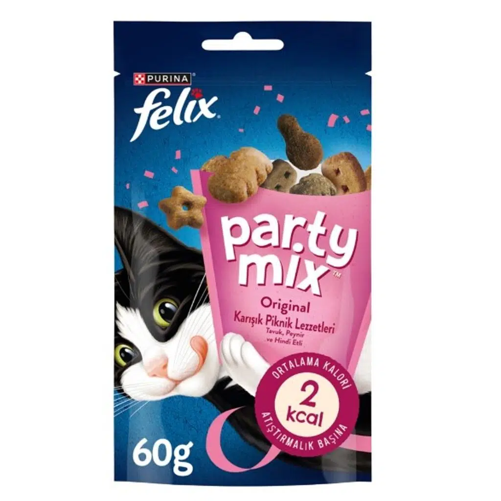 Felix Party Mix Original Karışık Piknik Lezzetleri Kedi Ödül Maması 60gr