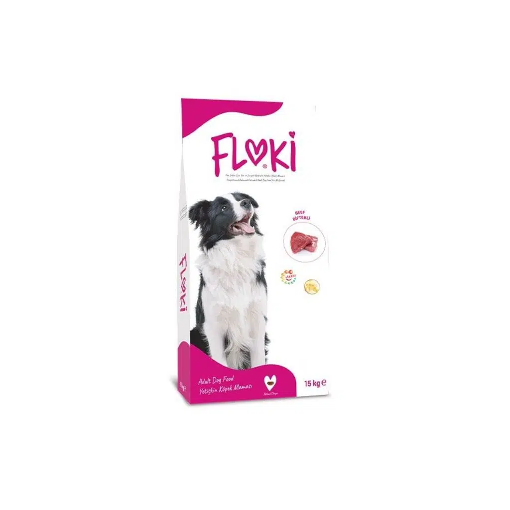 Floki Biftekli Köpek Maması 15 KG