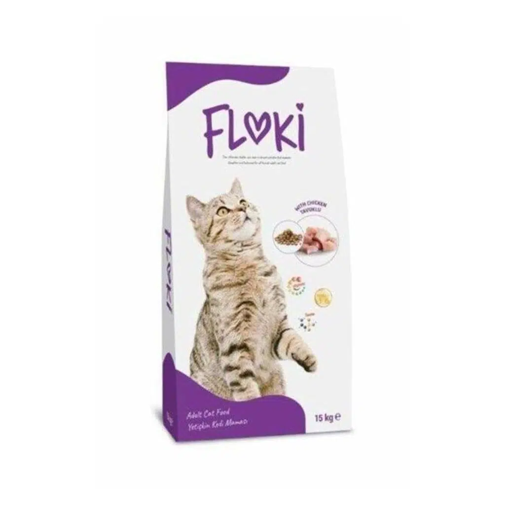 Floki Tavuklu Yetişkin Kedi Maması 15 Kg