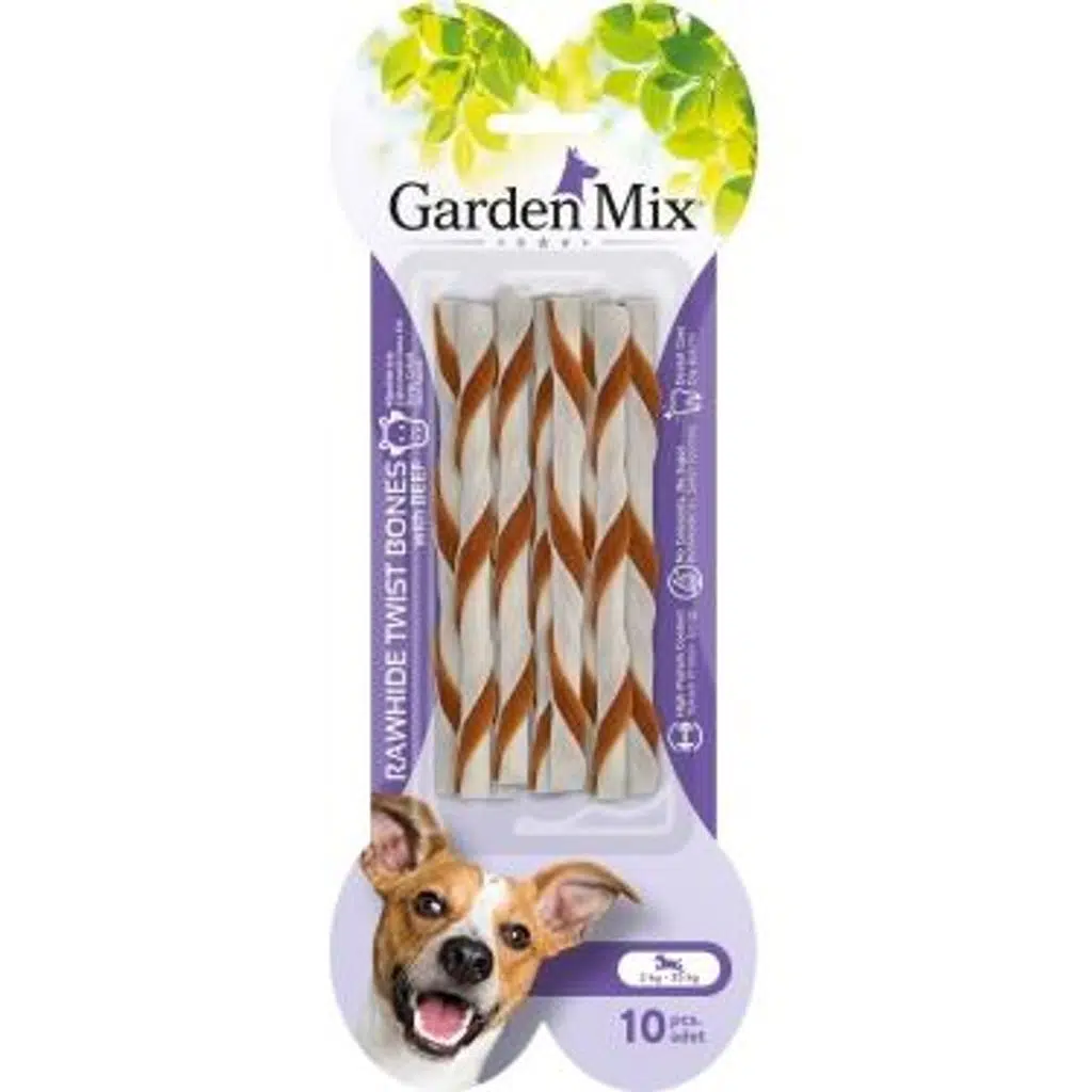 Garden Mıx Dana Etli Burgu Çubuk Kemik 10lu 70gr