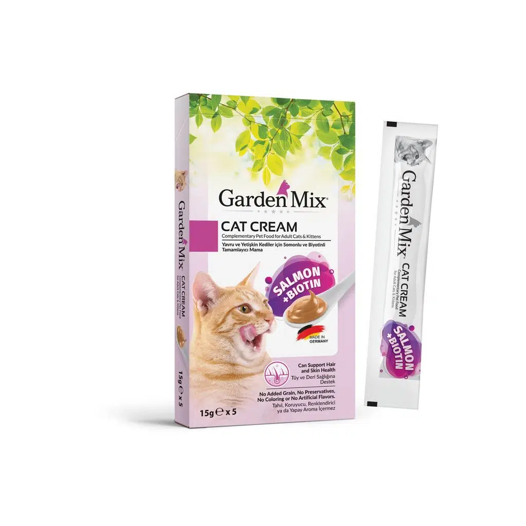 Garden Mix Kedi Kreması Somon biotin 15grx5 Ad