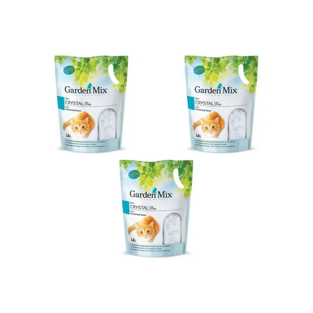 Garden Mix Kokulu Silika Kedi Kumu 3.8 Lt X 3 Adet