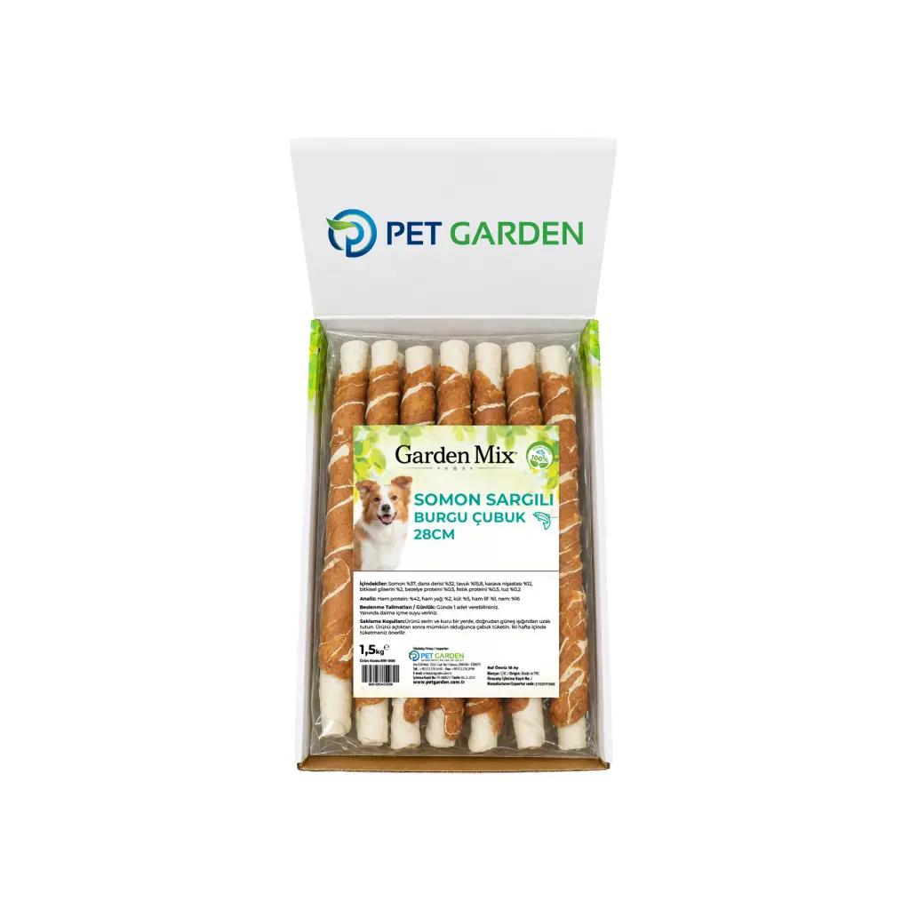 Garden Mıx Somon Sargılı Burgu Çubuk 28cm -1,5 Kg