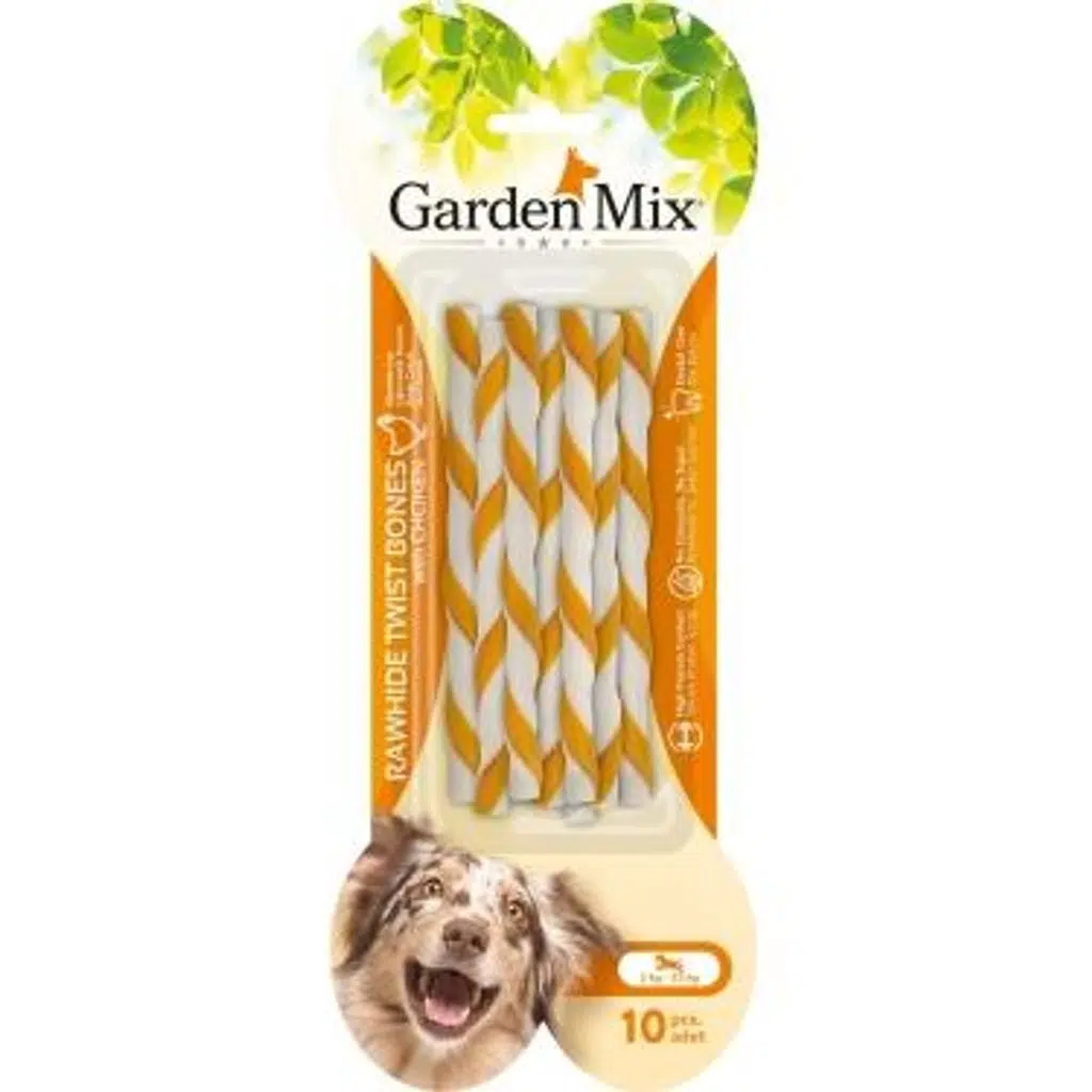Garden Mıx Tavuklu Burgu Çubuk Kemik 10lu 70gr 3 adet 
