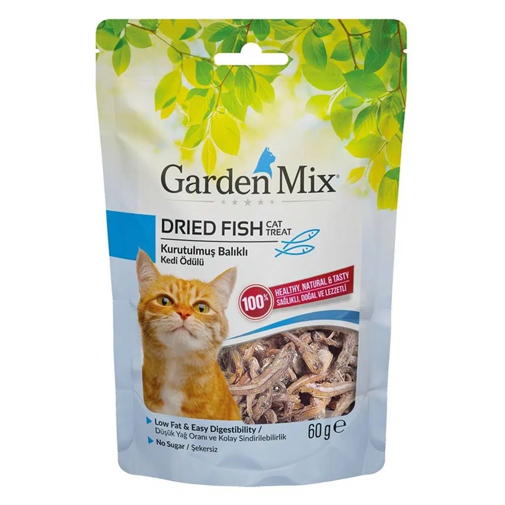 Gardenmix Kurutulmuş Balıklı Kedi Ödülü 60 Gr