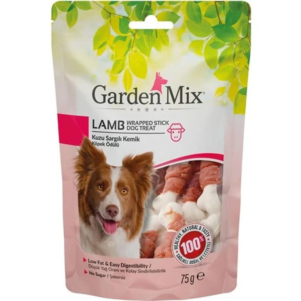 Gardenmix Kuzu Sargılı Kemik Köpek Ödülü 75 Gr