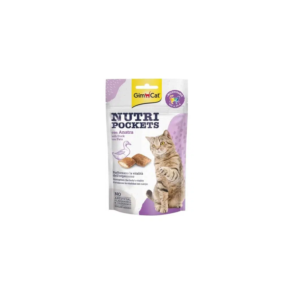 Gim Cat Nutripockets Ördekli Kedi Ödülü 60Gr