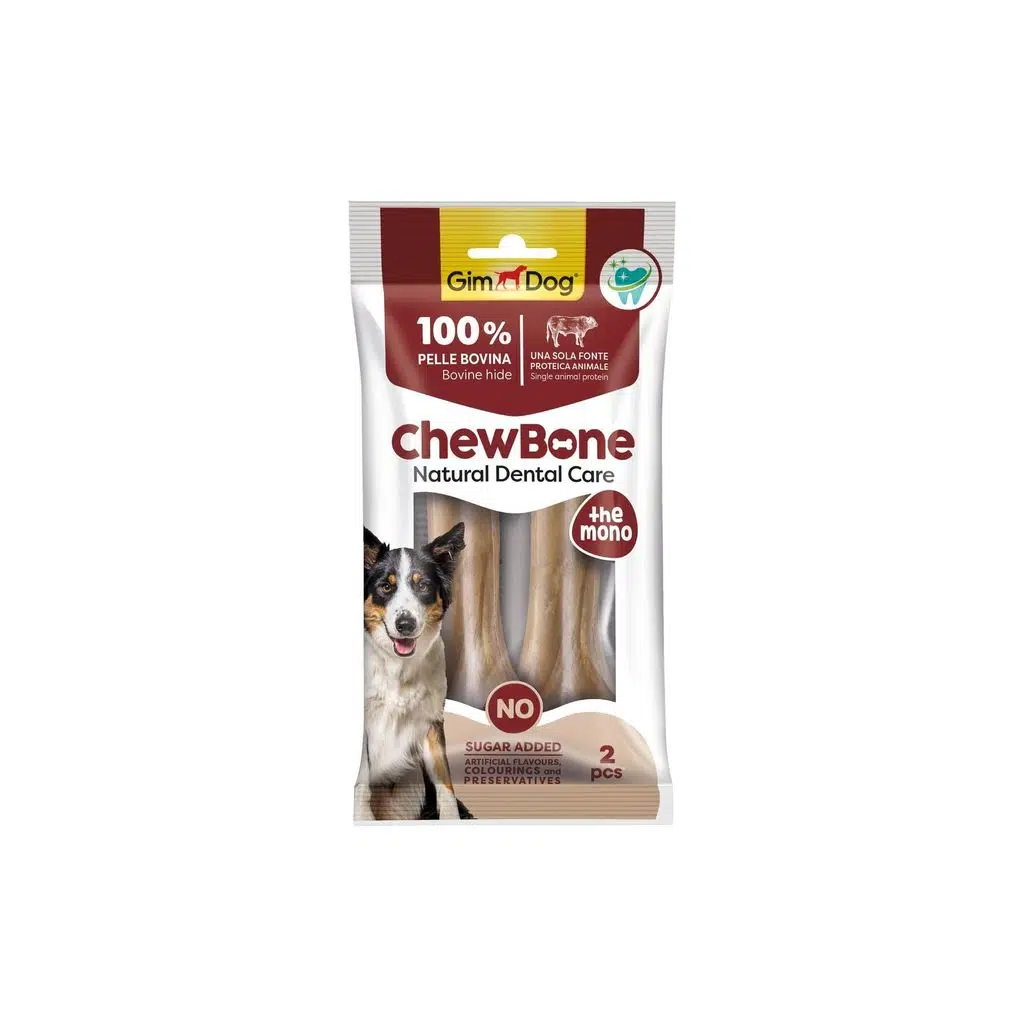 Gim Dog Chew Bones Press Köpek Çiğneme Kemiği 5,5 cm 120 Gr 2li Naturel
