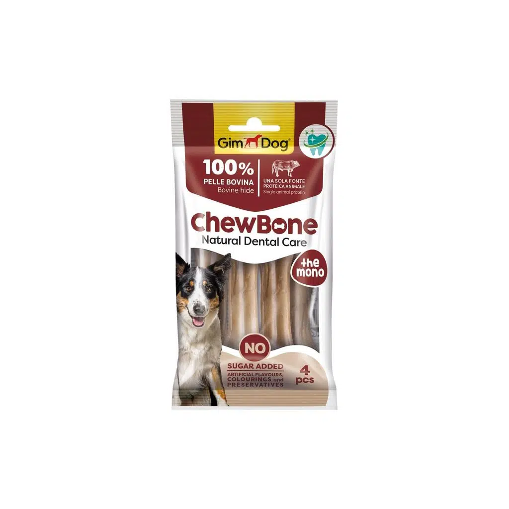 Gim Dog Chew Bones Press Köpek Çiğneme Kemiği 3,5 80 Gr 4lü Naturel