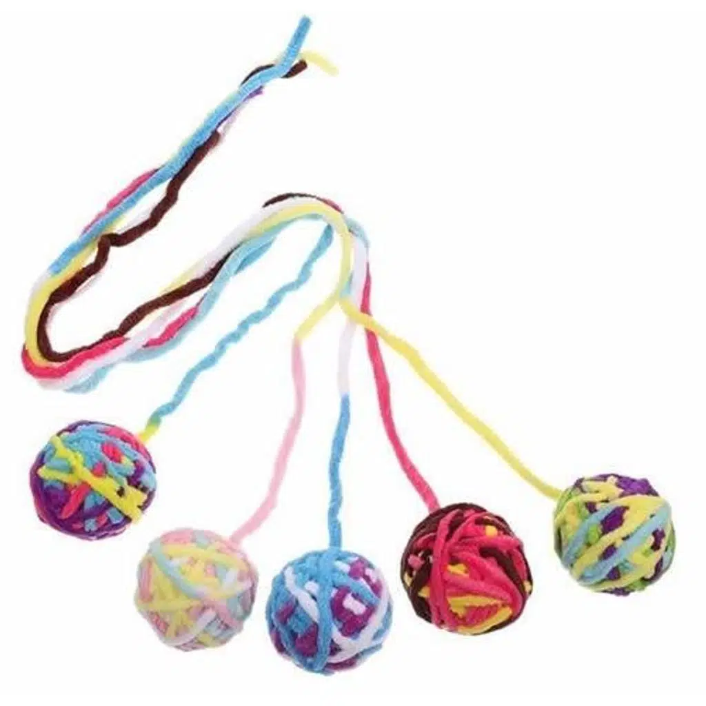 Glipet Örgü İp Kuyruklu Kedi Oyun Topu 5 Cm