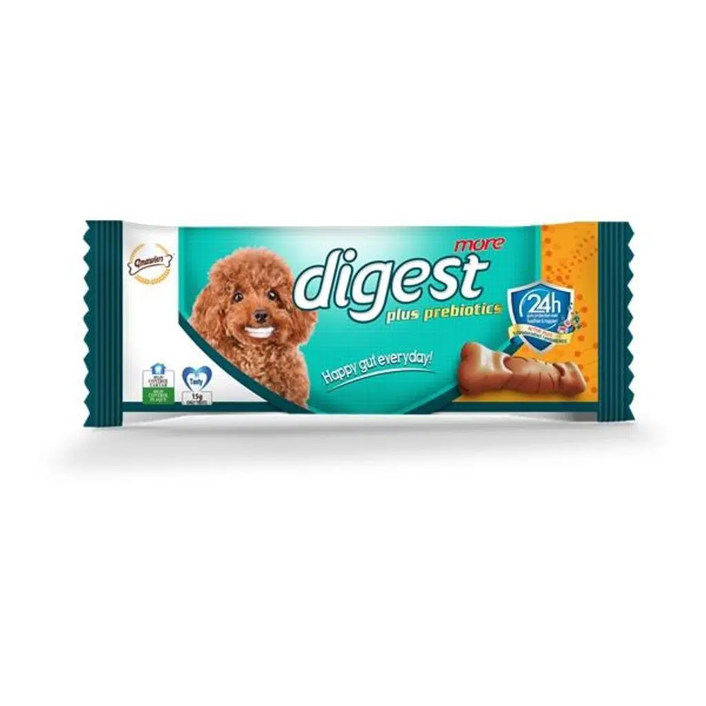 Gnawlers Digest More Dental Prebiyotik Köpek Ödülü 7,5cm 15gr