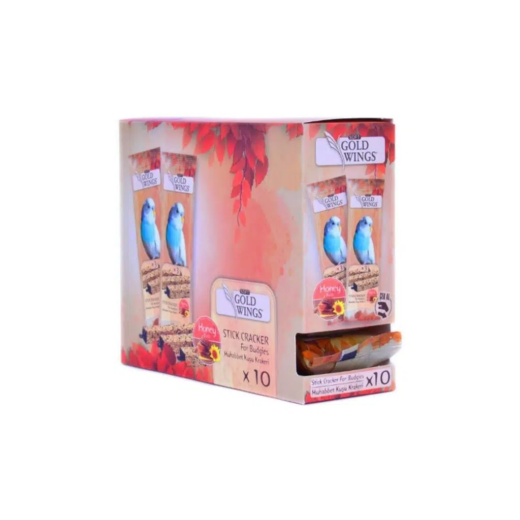 Gold Wings Classic Ballı Muhabbet Kuşu Krakeri 3 lü Paket
