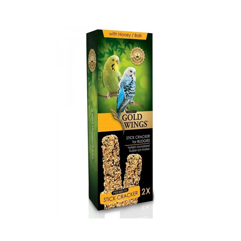 Gold Wings Premium Ballı Muhabbet Kuşu Krakeri 2X60 GR