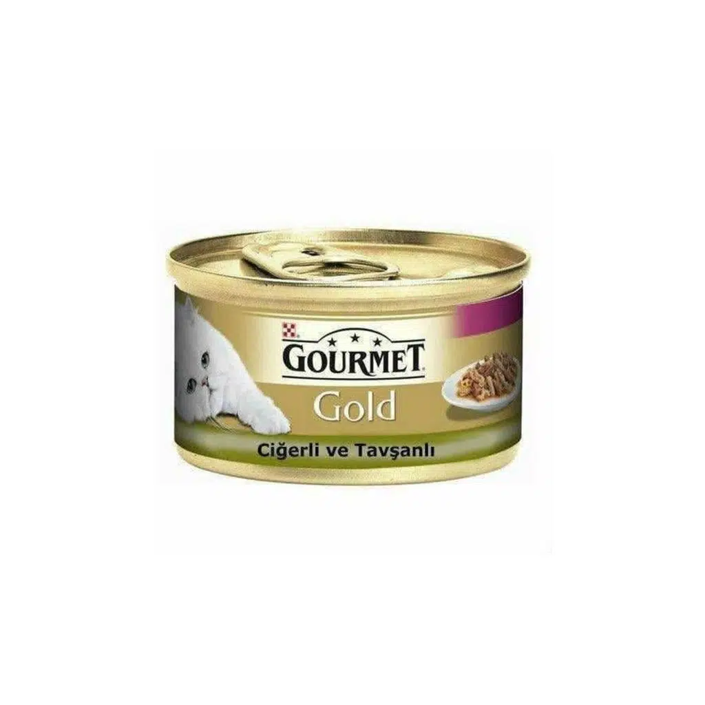 Gourmet Gold Çifte Lezzet Ciğerli ve Tavşanlı Konserve-85 Gr