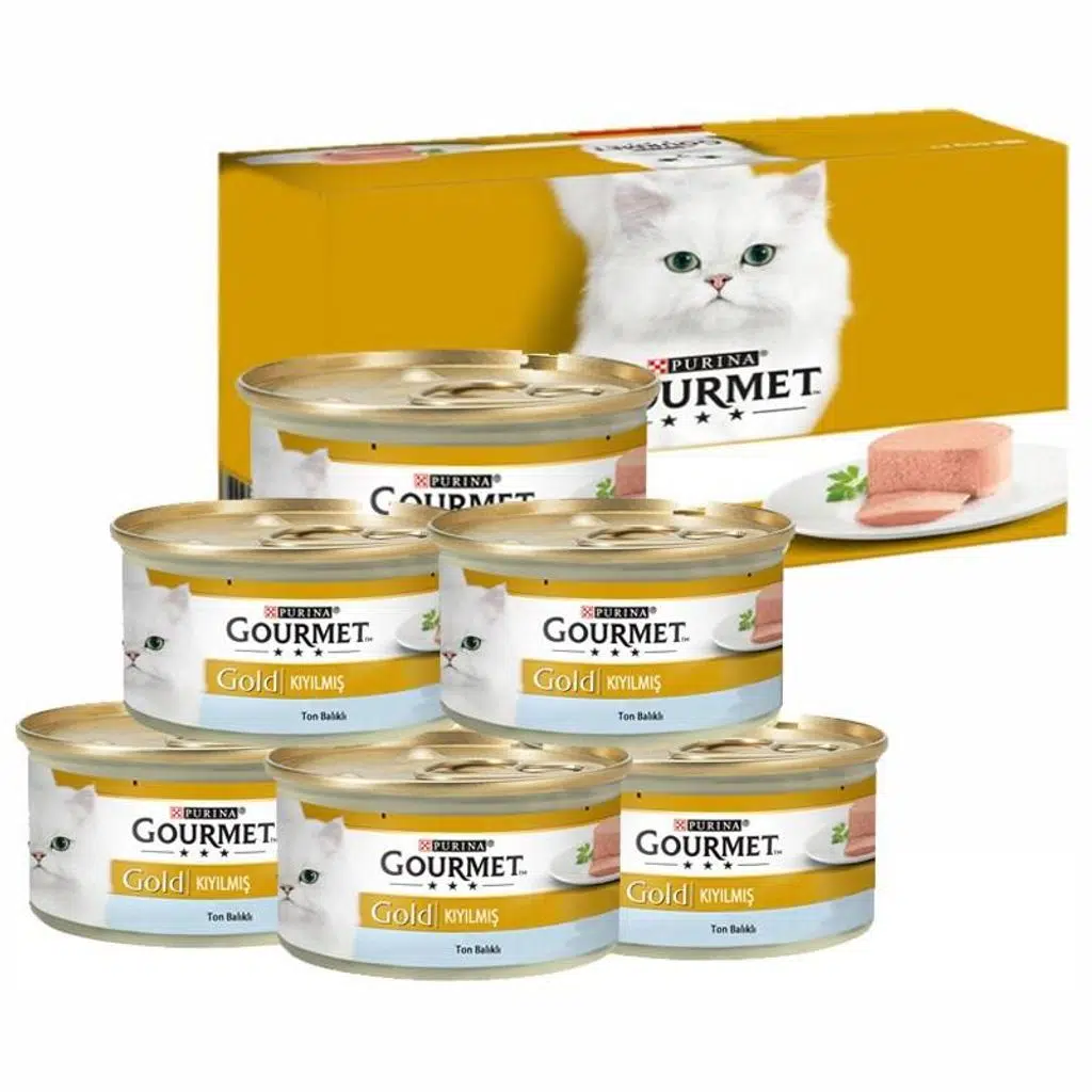 Gourmet Gold Kıyılmış Ton Balıklı Kedi Konservesi 85gr (6 AL 5 ÖDE)