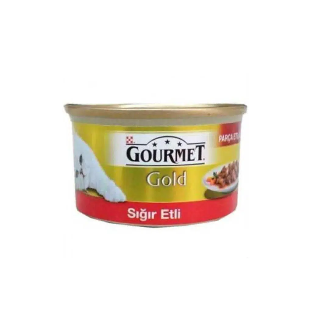 Gourmet Gold Parça Etli ve Soslu Sığır Etli Konserve -85 Gr