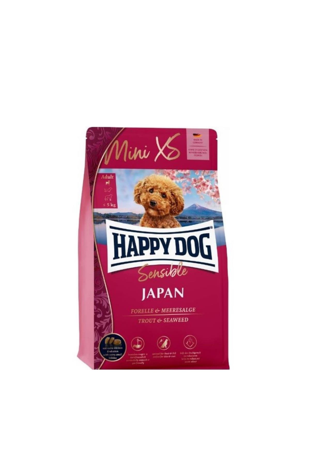 Happy Dog Sensible JAPAN Mini XS Alabalıklı Yosunlu Köpek Maması 1,5 kg