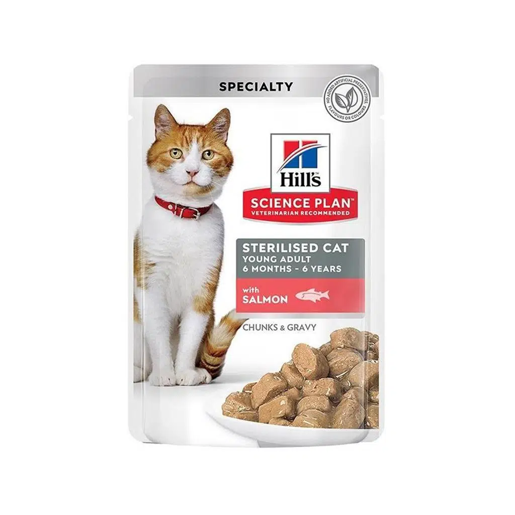 Hills Cat Sterilised Gravy Somonlu Pouch Kedi Konservesi 85 Gr