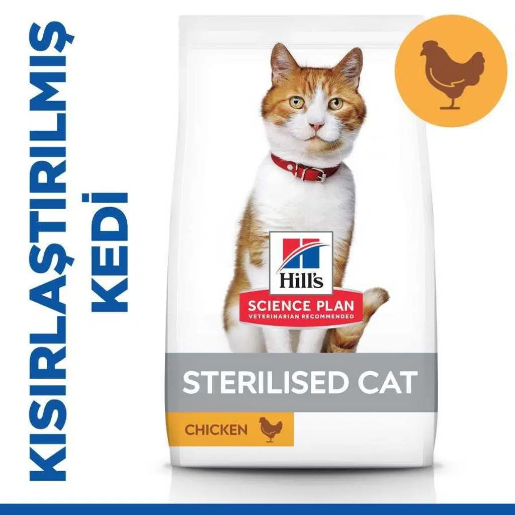 Hills Cat Sterilised Kısır Tavuklu Kedi Maması 1,5 Kg 