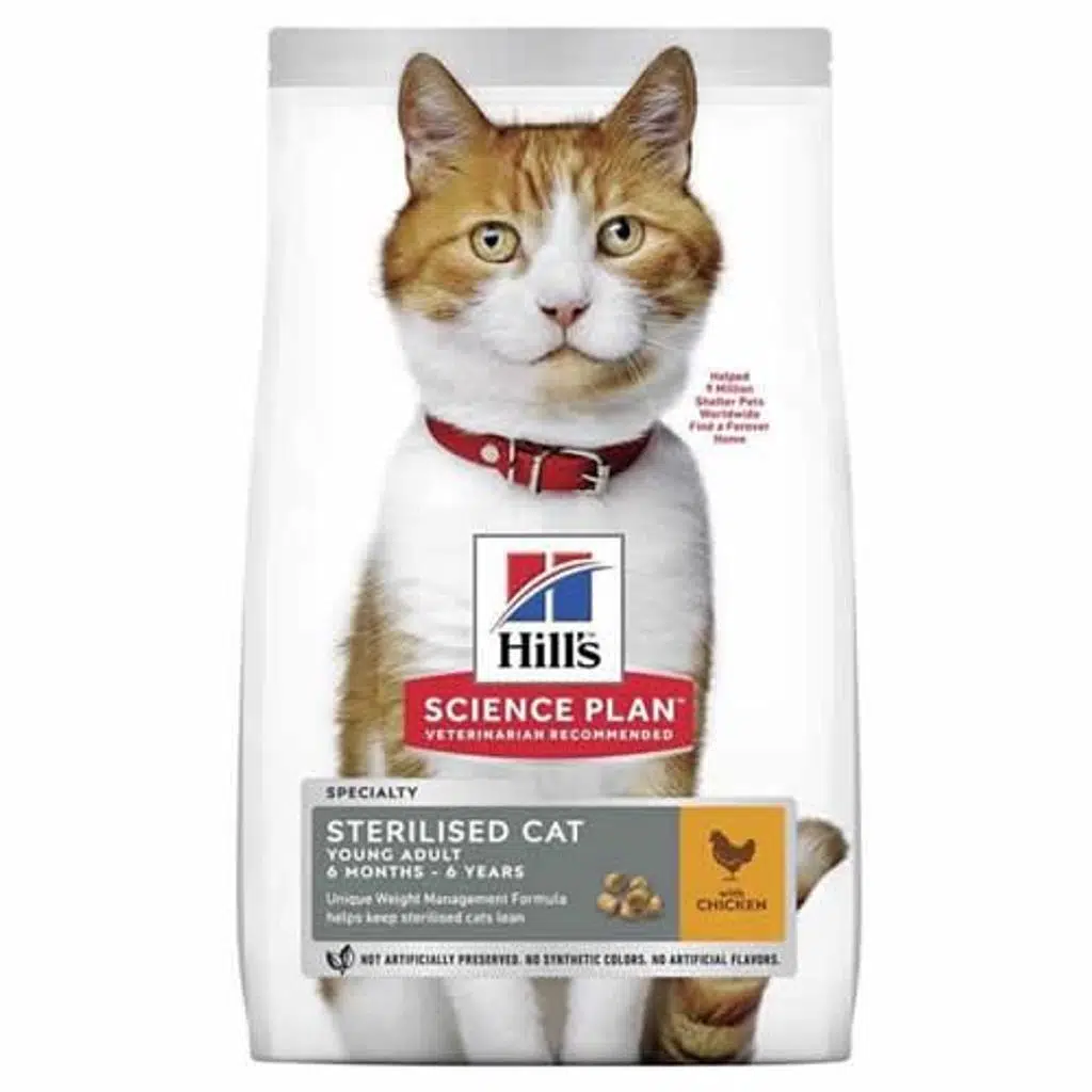 Hills Cat Sterilised Kısır Tavuklu Yetişkin Kedi Maması 3 kg