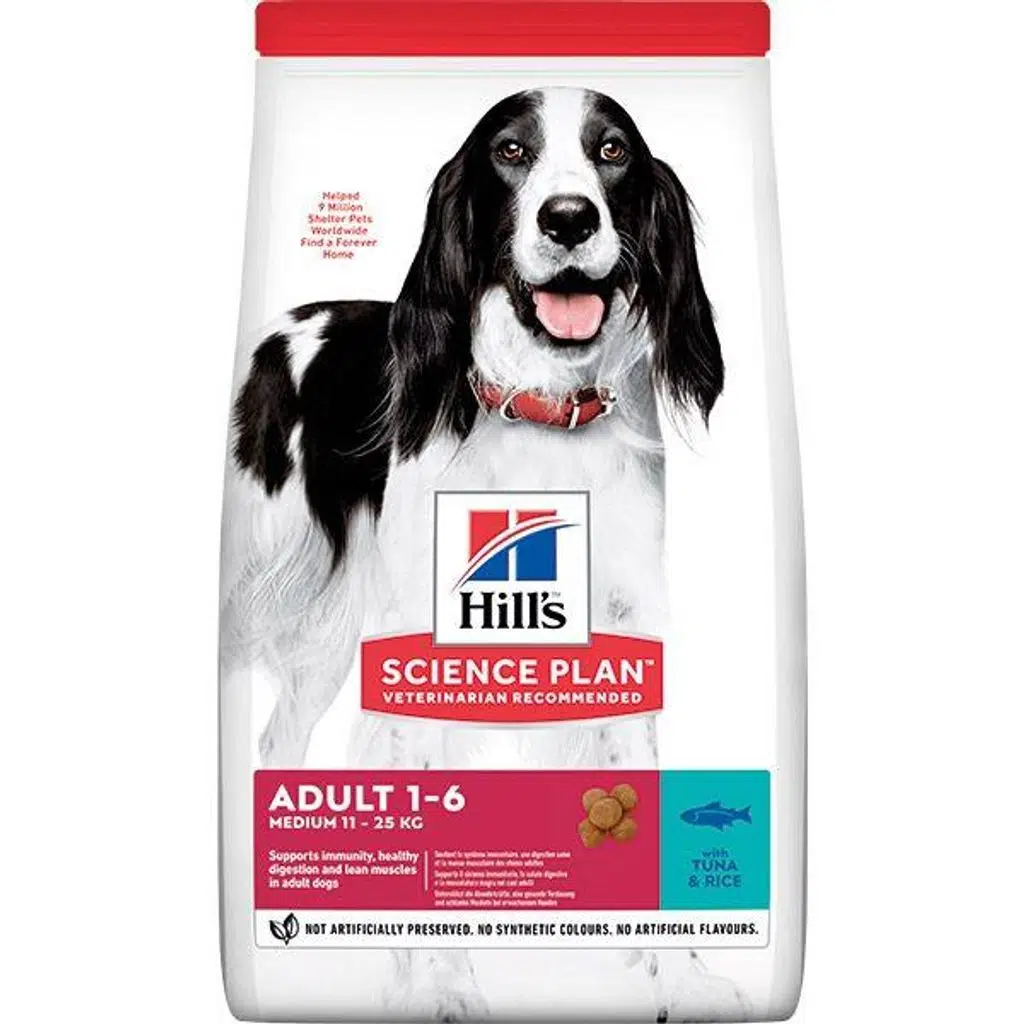 Hills Dog Adult Medium Ton Balıklı Pirinçli Köpek Maması 10+2 KG