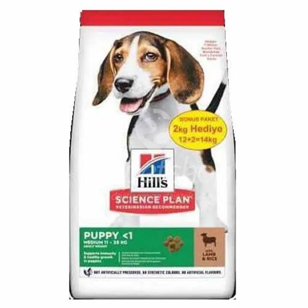 Hills Dog Puppy Medium Kuzu Etli Yavru Köpek Maması 14 Kg