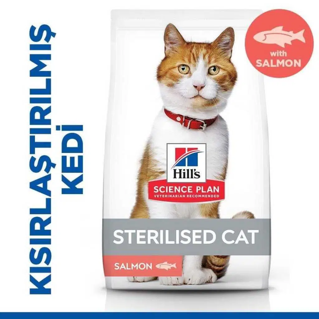 Hills Sterilised Kısırlaştırılmış Somonlu Yetişkin Kedi Maması 1,5 Kg