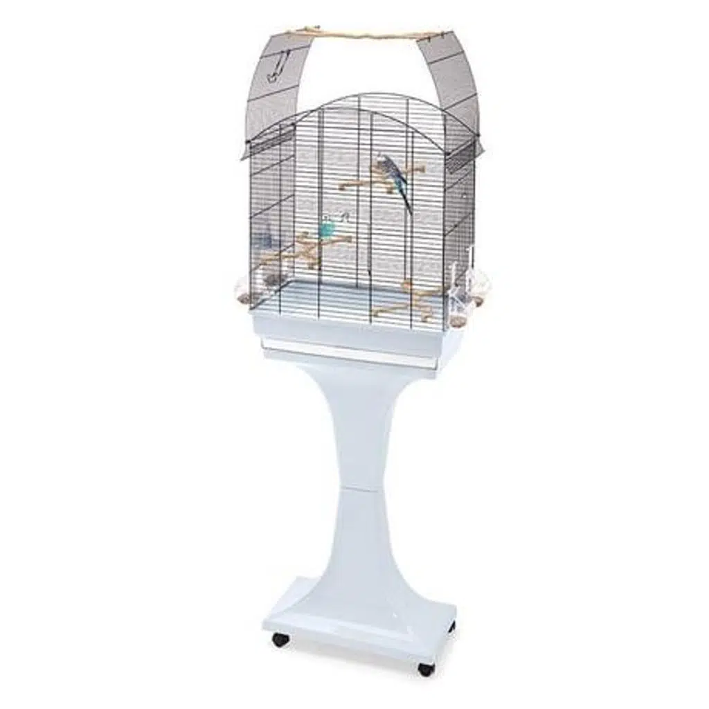 Imac Agata Ayaklı Ayaklı Üstü Açılır Kuş Kafesi Mavi/Mor 58x33x62cm 