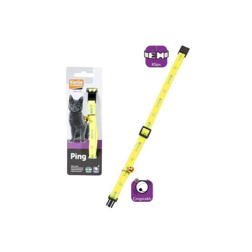  Karlie sarı kedi boyun tasması 30 Cm 