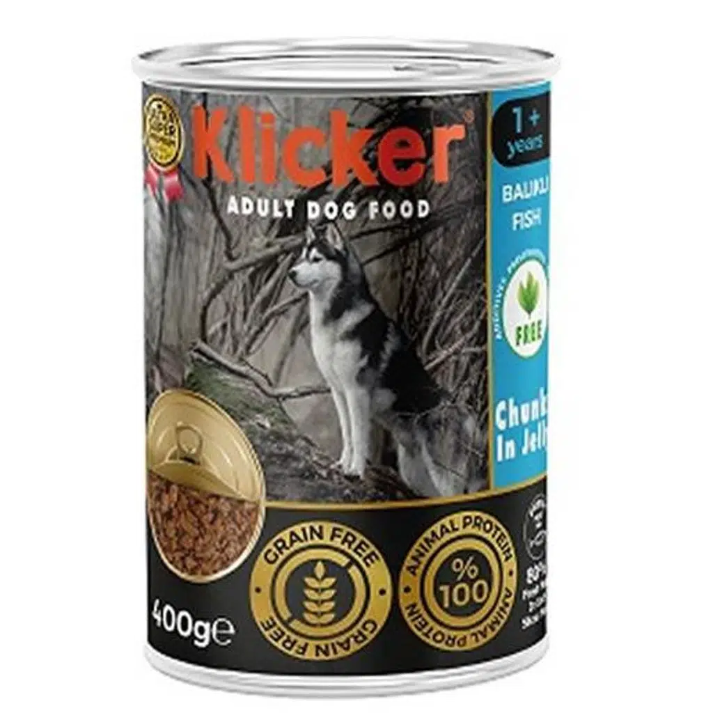 Klicker Balıklı Köpek Konservesi 400 gr 