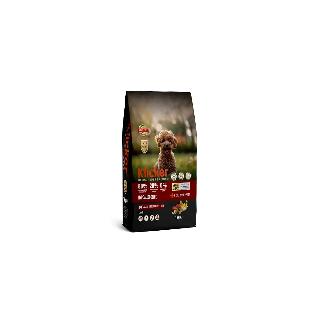 Klıcker Kuzulu Mini Irk Yavru Köpek Maması 1kg