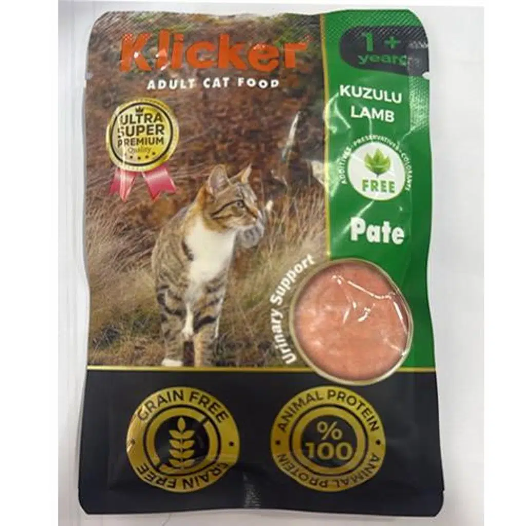 Klicker Kuzulu Pate Kedi Konservesi 85 Gr