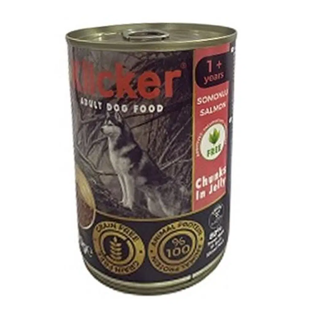 Klicker Somonlu Köpek Konservesi 400 gr 