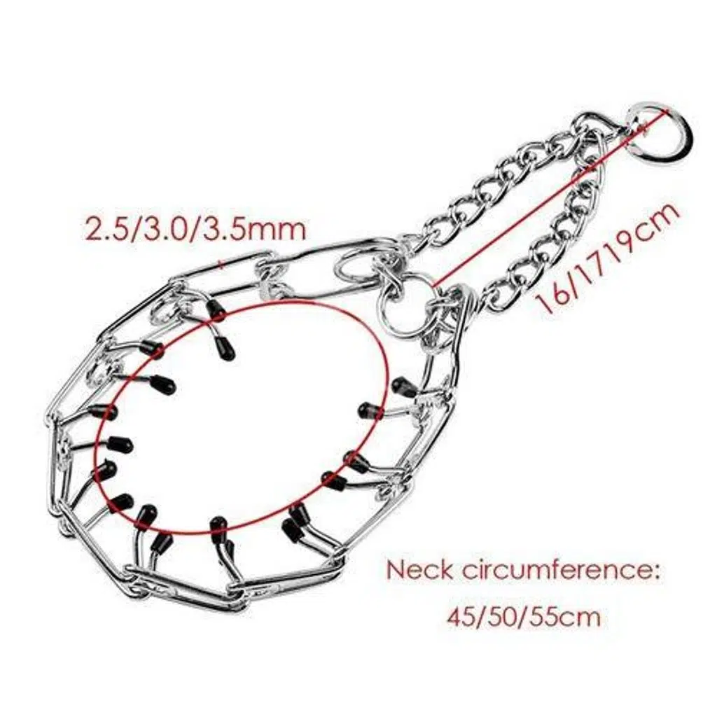 Lion Zincir Dikenli Eğitim Tasması-3,5X55 cm