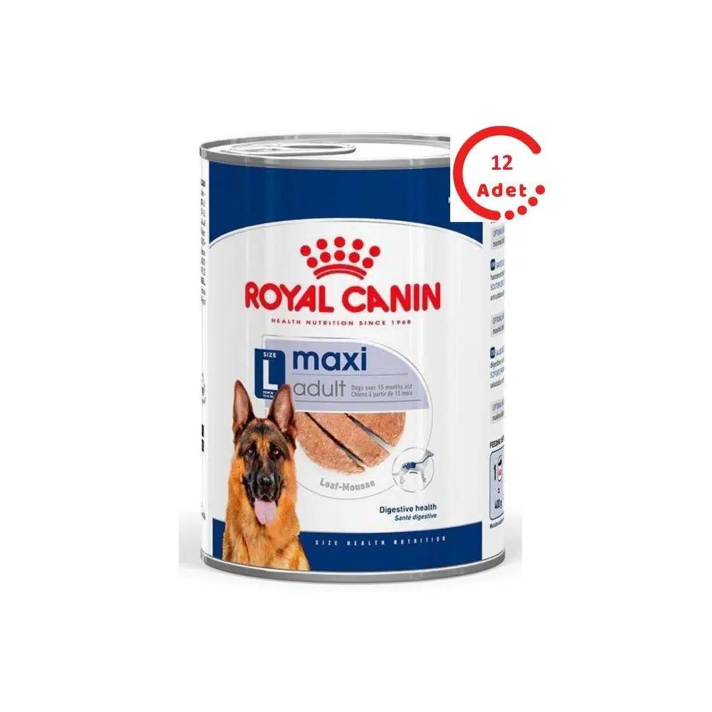 Loaf Mousse Büyük Irk Ezme Yetişkin Köpek Konservesi 410gr x 12 Adet
