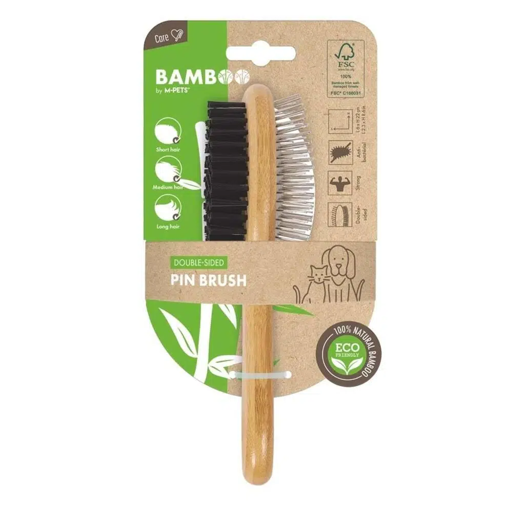 M-PETS BAMBOO ÇİFT TARAFLI FIRÇA