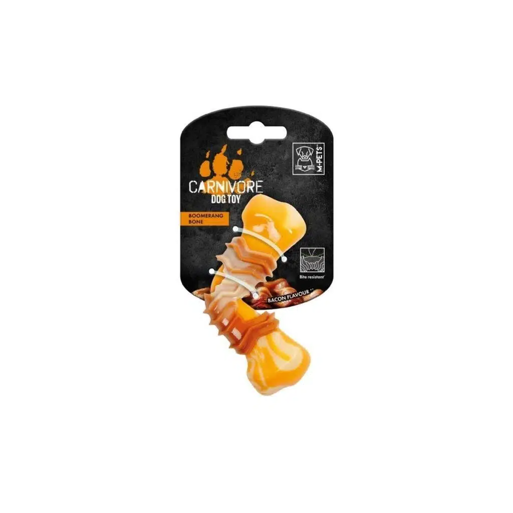 M-PETS CARNIVORE DOG TOY BOOMERANG BONE PASTIRMA AROMALI
