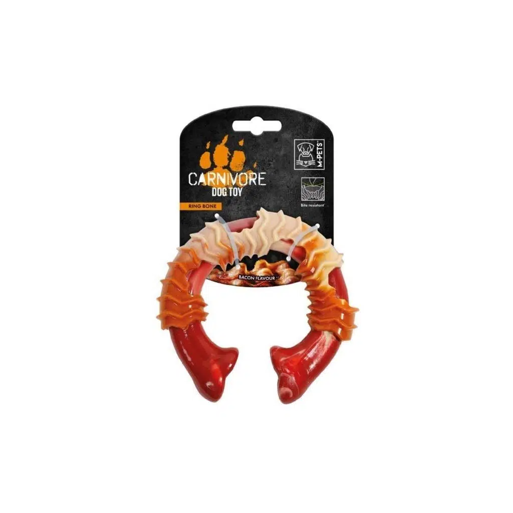 M-PETS CARNIVORE DOG TOY RING BONE PASTIRMA AROMALI