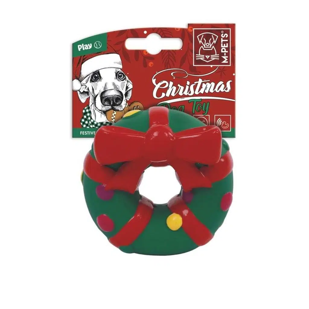 M-Pets Chrıstmas Festıve Wreath Köpek Oyuncağı