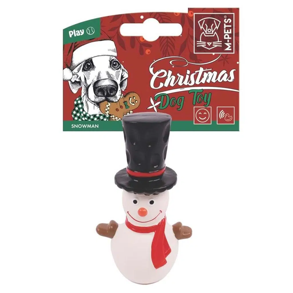 M-PETS CHRISTMAS SNOWMAN KÖPEK OYUNCAĞI 15CM