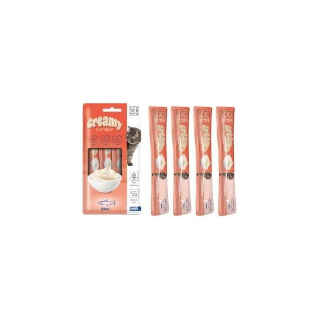 M-PETS CREAMY SOMON BALIKLI KEDİ ÖDÜLÜ 4X15GR