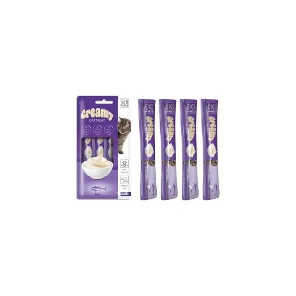 M-PETS CREAMY TON BALIKLI KEDİ ÖDÜLÜ 4X15GR