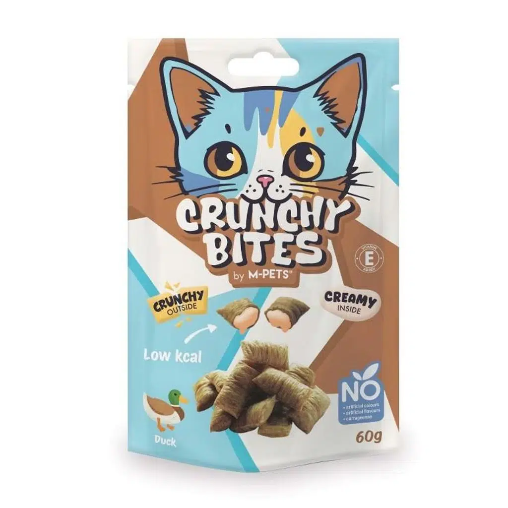 M-Pets Crunchy Bites Ördekli Kedi Ödül Maması 60gr
