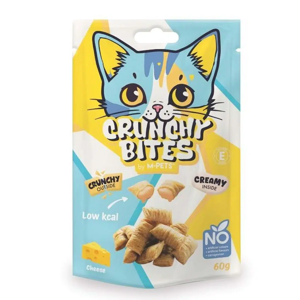 M-Pets Crunchy Bites Peynirli Kedi Ödül Maması 60gr