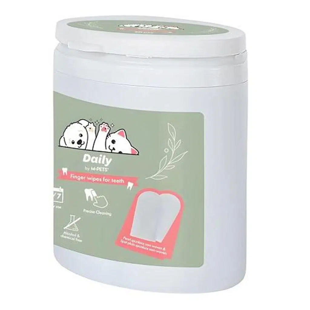 M-Pets Daily Kedi ve Köpek Diş Temizliği İçin Parmak Pedi 50li