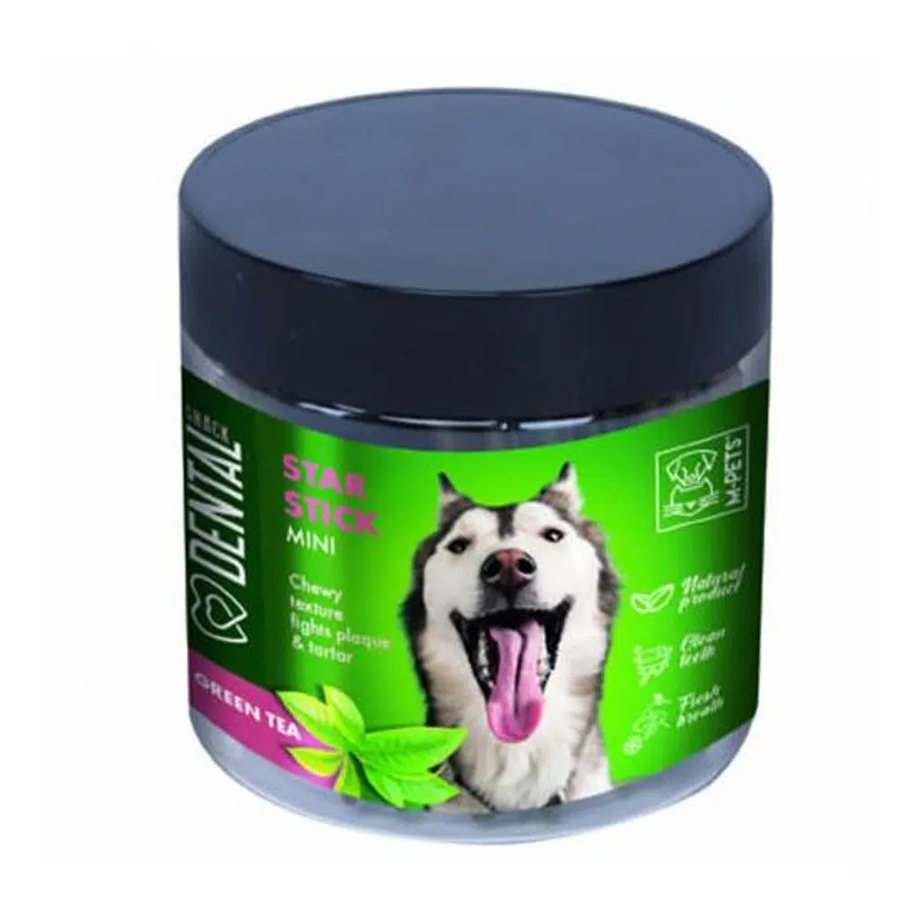 M-Pets Diş Sağlığı İçin Yeşil Çaylı Mini Köpek Ödülü 110gr