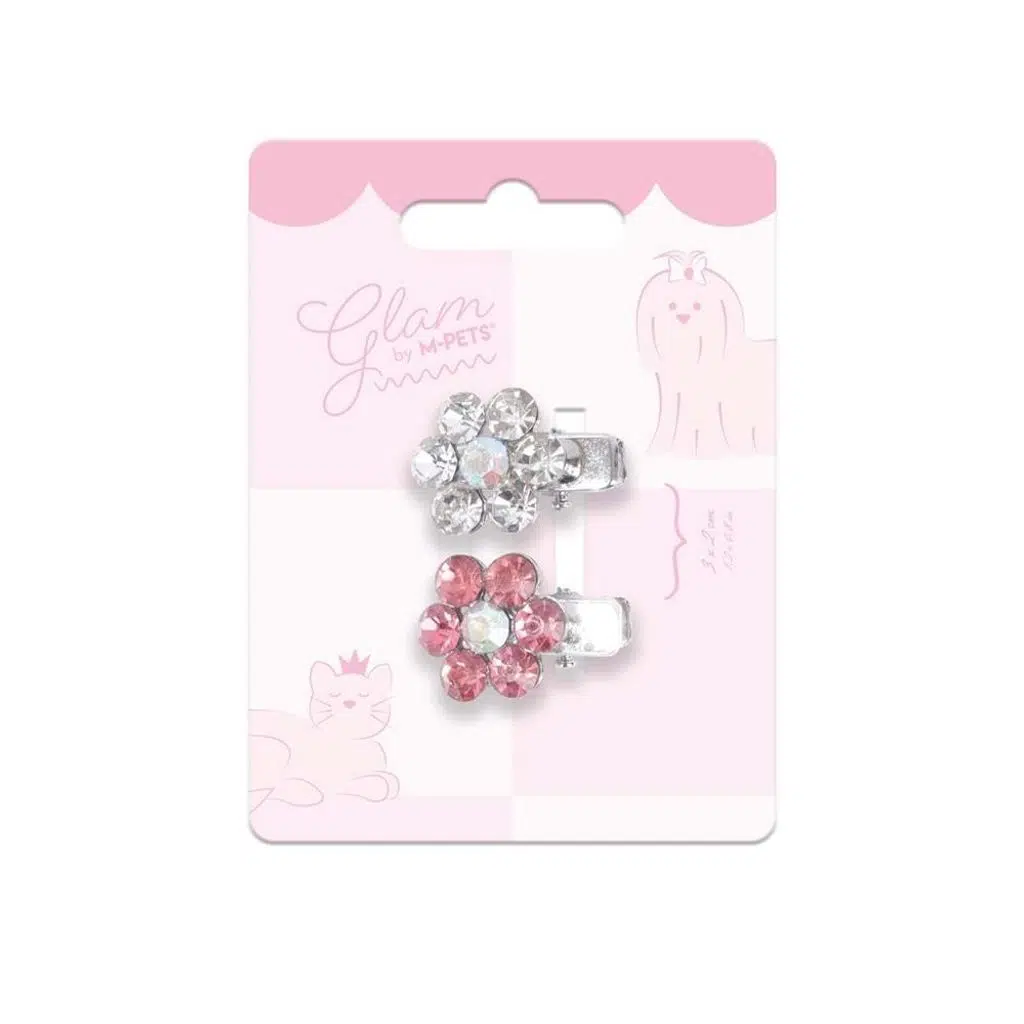 M-PETS GLAM KÖPEKLER İÇİN AKSESUAR TOKA PİNK/WHİTE